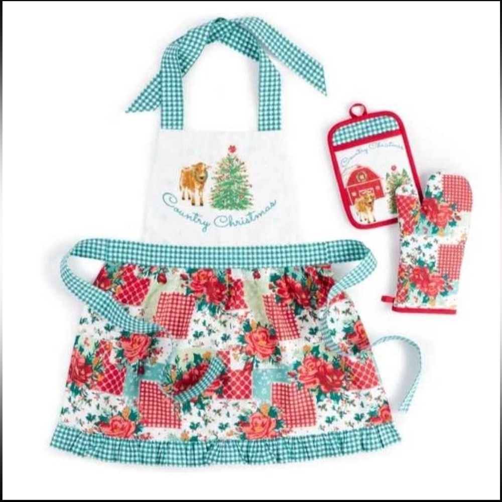Pioneer Woman Apron Gift Set and Cookie Cutters NEW - Picture 7 of 7